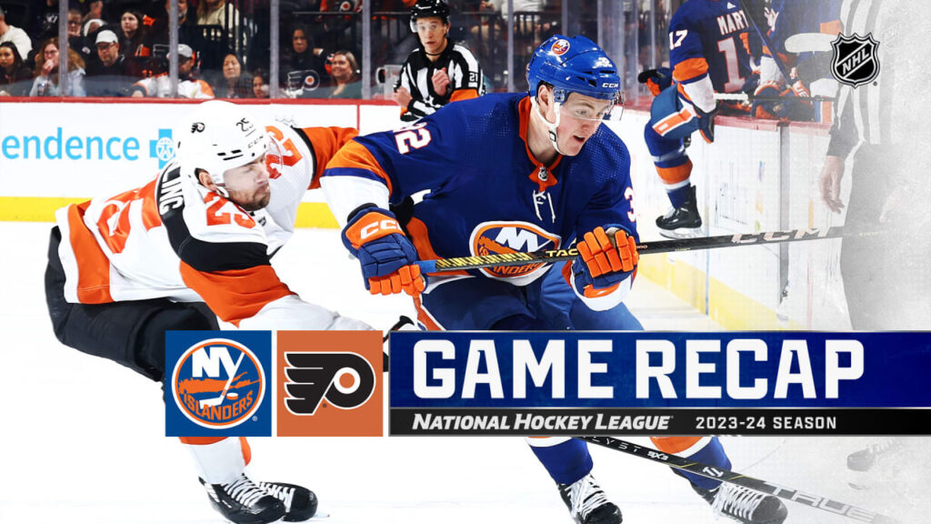 Islanders recover, defeat Flyers in OT to gain in East wild-card race